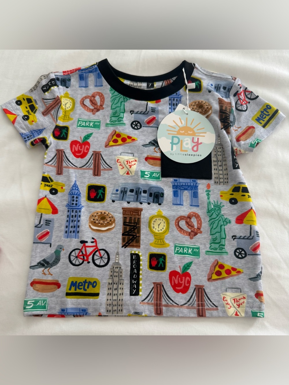 Little Sleepies NEW YORK CITY pocket tee
